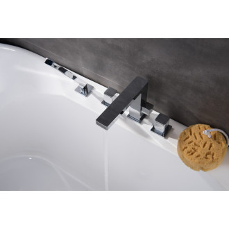 CERANO - Vanová páková baterie na okraj vany Forea - chrom