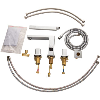 CERANO - Vanová páková baterie na okraj vany Forea - chrom