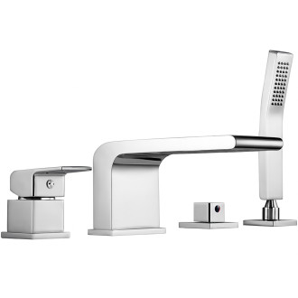 CERANO - Vanová páková baterie na okraj vany Vespa - chrom