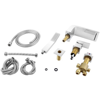 CERANO - Vanová páková baterie na okraj vany Vespa - chrom