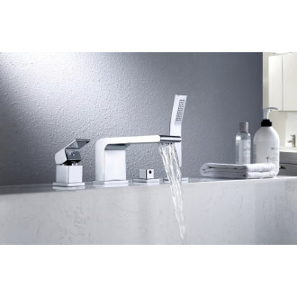 CERANO - Vanová páková baterie na okraj vany Vespa - chrom