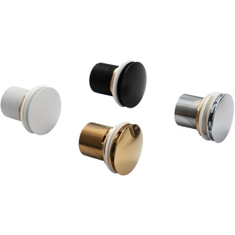 CERANO - Vanová výpusť  - 6/4 " - click-clack s přepadem - bílá matná