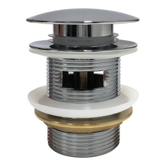 CERANO - Vanová výpusť click-clack s přepadem - chrom