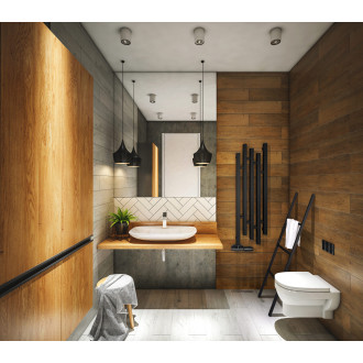 CERANO - Věšák Maestoso - bílá lesklá - 45x120 cm