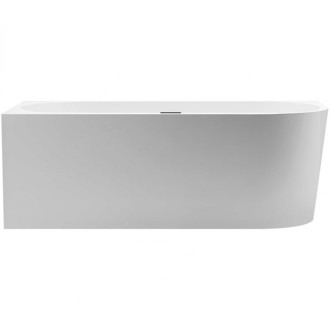 CERANO - Volně stojící akrylátová vana Bianco, levá - bílá matná - 170x80 cm