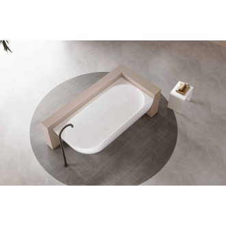 CERANO - Volně stojící akrylátová vana Bianco, pravá - bílá lesklá - 150x75 cm