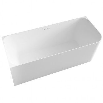 CERANO - Volně stojící akrylátová vana Brilante, levá - bílá lesklá - 170x75 cm