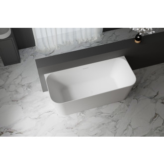 CERANO - Volně stojící akrylátová vana Eleganza - bílá lesklá - 170x75 cm