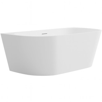 CERANO - Volně stojící akrylátová vana Grazia - bílá lesklá - 170x80 cm