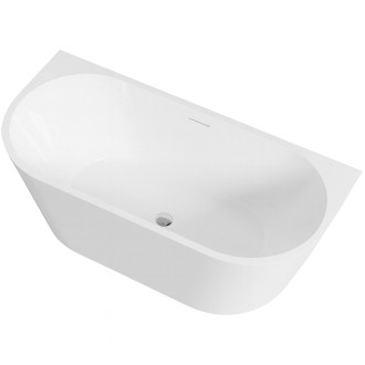 CERANO - Volně stojící akrylátová vana Grazia - bílá lesklá - 170x80 cm