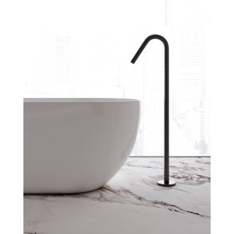 CERANO - Volně stojící akrylátová vana Menora - bílá lesklá - 150x75 cm