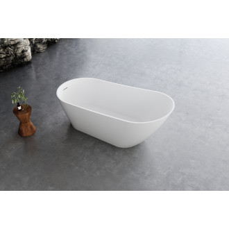 CERANO - Volně stojící akrylátová vana Savoia - bílá lesklá - 170x80 cm