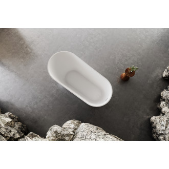 CERANO - Volně stojící akrylátová vana Savoia - bílá lesklá - 170x80 cm