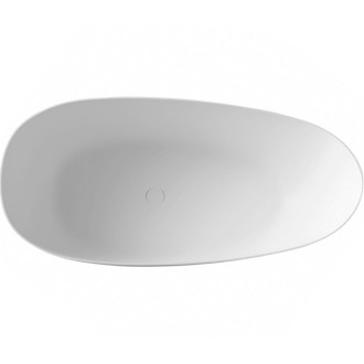 CERANO - Volně stojící akrylátová vana Unica - bílá matná - 170x80 cm
