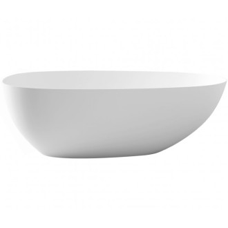 CERANO - Volně stojící akrylátová vana Unica - bílá matná - 170x80 cm