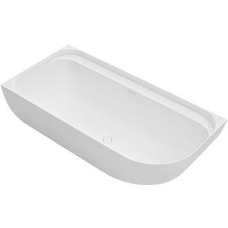 CERANO - Volně stojící vana z litého mramoru Valeria, levá - bílá matná - 150x80 cm