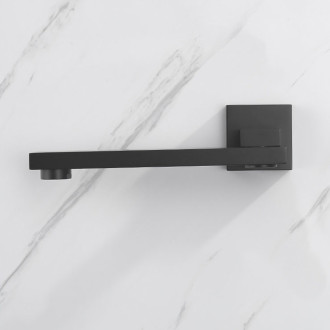 CERANO - Výtoková nástěnná hubice - otočná - 23 cm - hranatá - grafit/gun metal