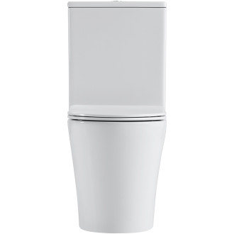 CERANO WC kombi Carlito, Rimless+UF sedátko/zadní odpad bílá lesklá 36,5x61cm CER-417383