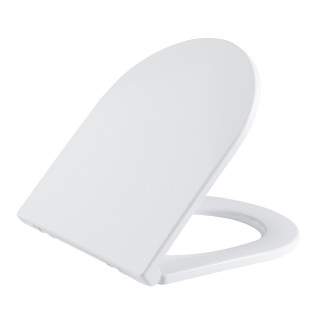 CERANO - WC sedátko se zpomalovacím mechanismem Seggio - slim/UF - bílá lesklá - 36x4,2x43 cm