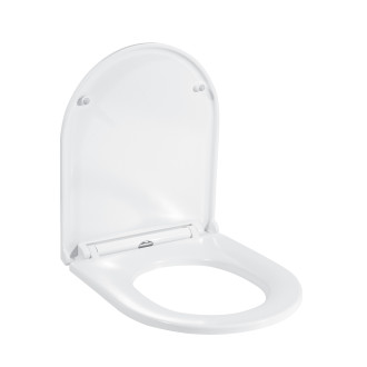 CERANO - WC sedátko se zpomalovacím mechanismem Seggio - slim/UF - bílá lesklá - 36x4,2x43 cm