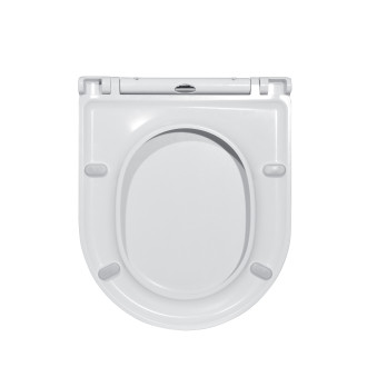 CERANO - WC sedátko se zpomalovacím mechanismem Seggio - slim/UF - bílá lesklá - 36x4,2x43 cm