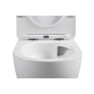 CERANO - WC závěsné Cesso, Vortex + Slim/UF sedátko - bílá lesklá - 49x36 cm