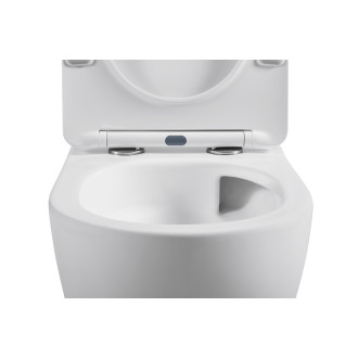CERANO - WC závěsné Cesso, Vortex + Slim/UF sedátko - bílá matná - 49x36 cm