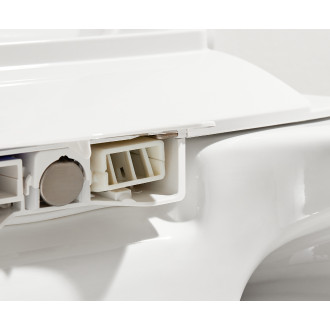 CERANO - WC závěsné s integrovaným elektronickým bidetem Cronus Pro, Vortex Rimless 180° + UF sedátko - bílá lesklá - 59,3x38,4 cm