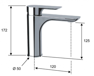 Umyvadlová baterie ARNO 11, 37 - bílá mat