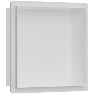 CERANO - Zápustná polička/nika do obkladu - bílá matná - 30x30x10 cm
