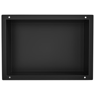 CERANO - Zápustná polička/nika do obkladu - černá matná - 30x20x10 cm