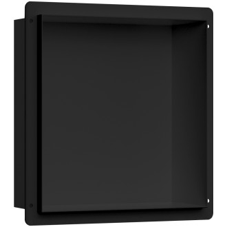 CERANO - Zápustná polička/nika do obkladu - černá matná - 30x30x10 cm