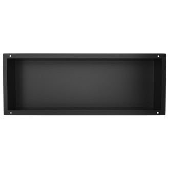CERANO - Zápustná polička/nika do obkladu - černá matná - 60x20x10 cm