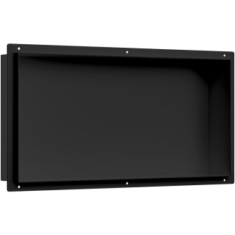 CERANO - Zápustná polička/nika do obkladu - černá matná - 60x30x10 cm