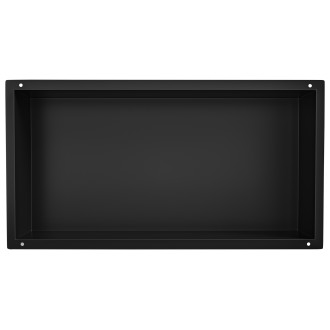 CERANO - Zápustná polička/nika do obkladu - černá matná - 60x30x10 cm