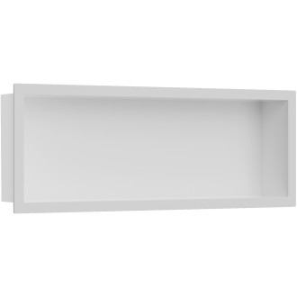 CERANO - Zápustná polička/nika s okrajem do obkladu - bílá matná - 60x20x10 cm