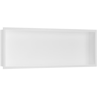 CERANO - Zápustná polička/nika s okrajem do obkladu - bílá matná - 90x30x10 cm