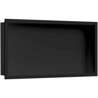 CERANO - Zápustná polička/nika s okrajem do obkladu - černá matná - 60x30x10 cm