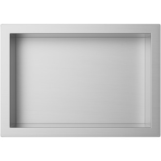 CERANO - Zápustná polička/nika s okrajem do obkladu - nerezová  - 30x20x10 cm