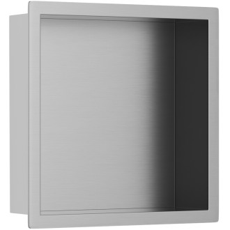 CERANO - Zápustná polička/nika s okrajem do obkladu - nerezová  - 30x30x10 cm