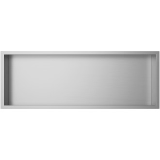 CERANO - Zápustná polička/nika s okrajem do obkladu - nerezová  - 90x30x10 cm