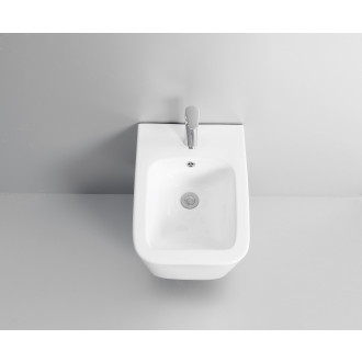 CERANO - Bidet závěsný Forte - bílá lesklá - 36x51 cm