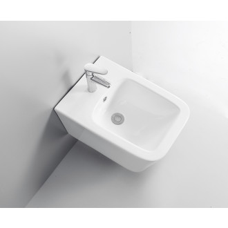 CERANO - Bidet závěsný Forte - bílá lesklá - 36x51 cm