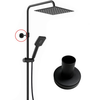 TUANA - Držák sprchového sloupu Tores a Tucci - černá matná
