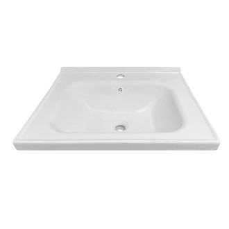 TUANA - Keramické nábytkové umyvadlo Fano - bílá - 100x50 cm