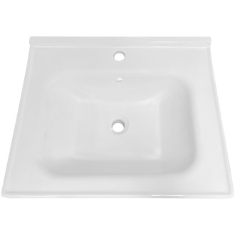 TUANA - Keramické nábytkové umyvadlo Fano - bílá - 60x50 cm