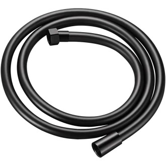 TUANA - Sprchová hadice hladká - černá matná - 125 cm