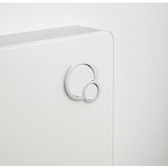 CERANO - Kompletní WC set Modul/Felci - bílá lesklá - integrované WC tlačítko - pneumatický modul - 53x37 cm