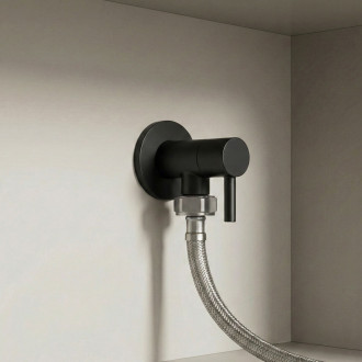 Rohový ventil 1/2" x 3/4" Black