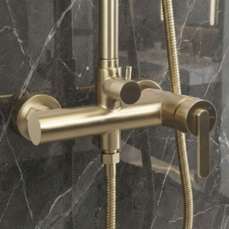 Sprchový set Rea Ontario Brush Gold